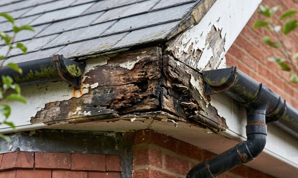 soffits on a home that are damaged